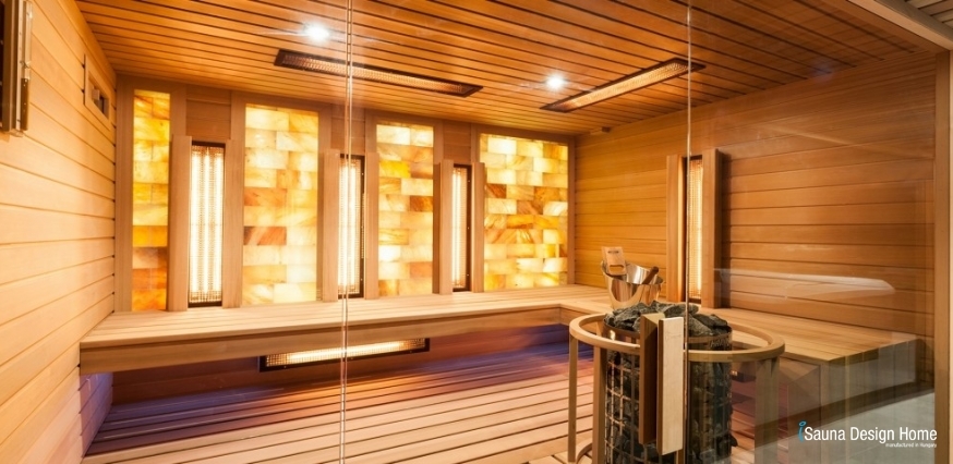 Kombinierte Sauna mit Salztherapie