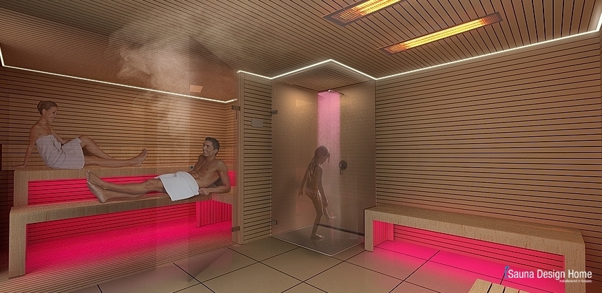 Sauna Wellness mit Dusche, Gesundheitsfördernde Sauna
