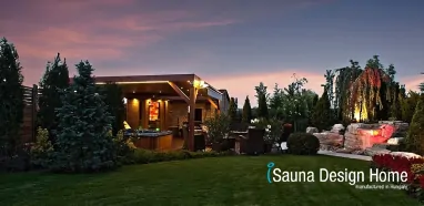 Wellness Terrasse mit Sauna und Whirlpool Wellness Terrasse mit Sauna und Whirlpool