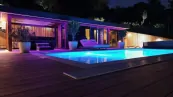 Wellnessbereich am Abend Wellnessbereich am Abend