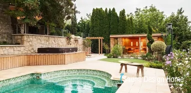 Wellness Saunahaus im Garten, Sauna Deutschland