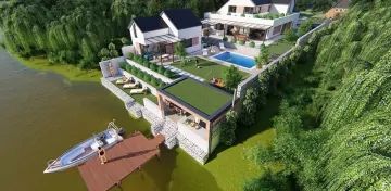 Einfamilienhaus und Wellness Garten Planung