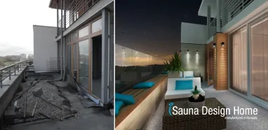 Gartensauna Wellness Terrasse