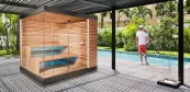 Außensauna im Minimalstil, Gartensauna Minimal Außensauna im Minimalstil, Gartensauna Minimal
