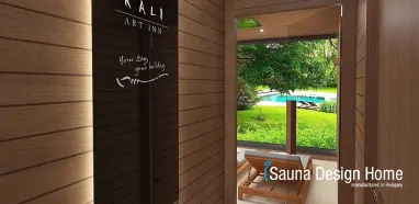 Saunahaus mit Dusche Saunahaus mit Dusche