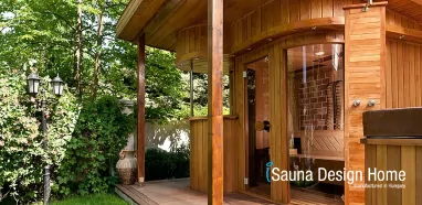 Gartensauna mit Salz