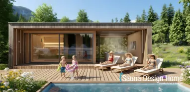 Sauna mit Ruhebereich