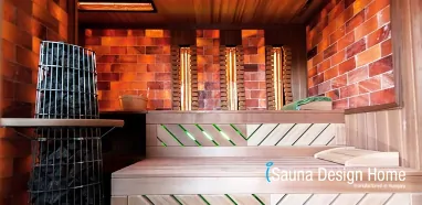 Kombinierte Sauna mit Kristallsalz