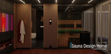 Sauna mit Ruheraum und Dusche Sauna mit Ruheraum und Dusche