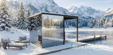 Winterliche Sauna