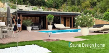 Saunahaus im Garten Saunahaus im Garten