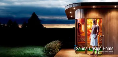 kombinierte Gartensauna