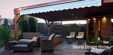 Sauna Wellness Garten auf der Terrasse Sauna Wellness Garten auf der Terrasse