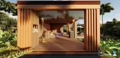 Saunahaus, 3D Visualisierung Saunahaus, 3D Visualisierung
