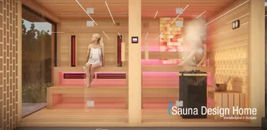 Finnische Sauna und Infrarotkabine im Saunahaus
