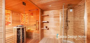 Außen Sauna Haus mit Dusche, iSauna Erlebnis Zuhause Außen Sauna Haus mit Dusche, iSauna Erlebnis Zuhause