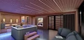 Eigene Wellness Terrasse mit Whirlpool und Sauna Eigene Wellness Terrasse mit Whirlpool und Sauna