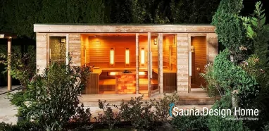 Rustikales Saunahaus DE, Gartensauna Deutschland