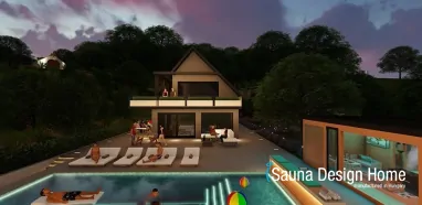 Wochenendhaus Sauna Schwimmbad