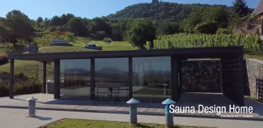 Wellness Gartenhaus mit Sauna