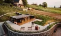 Saunahaus im Garten 