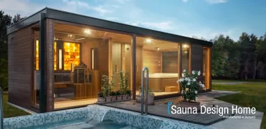 Außen Saunahaus, iSauna Design