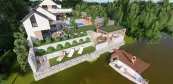 Haus am Donau Ufer, Gartenplan Haus am Donau Ufer, Gartenplan