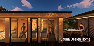 Sauna auf der Terrasse Sauna auf der Terrasse