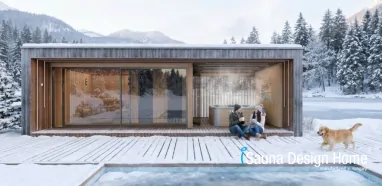Wellnesshaus im Garten