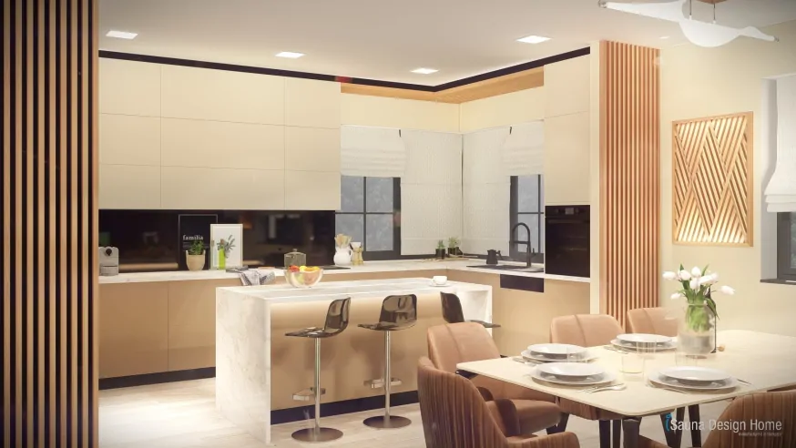 Haus und Wohnung Innenarchitektur im Geiste des Maximalismus