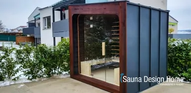 Moderne Gartensauna Herstellung
