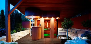 Kombiniertes Aussensauna Haus