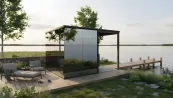 Sauna mit Pergola Sauna mit Pergola