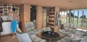 Kombinierte Sauna für Außen