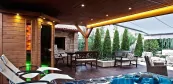 Wellness Garten mit Massagebecken Wellness Garten mit Massagebecken