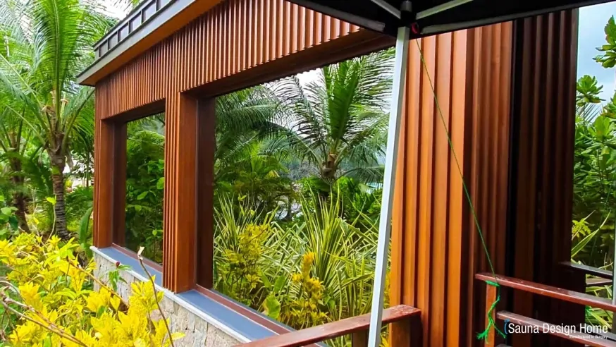 Hot Yoga Saunahaus | iSauna Seychellen Projekt #2